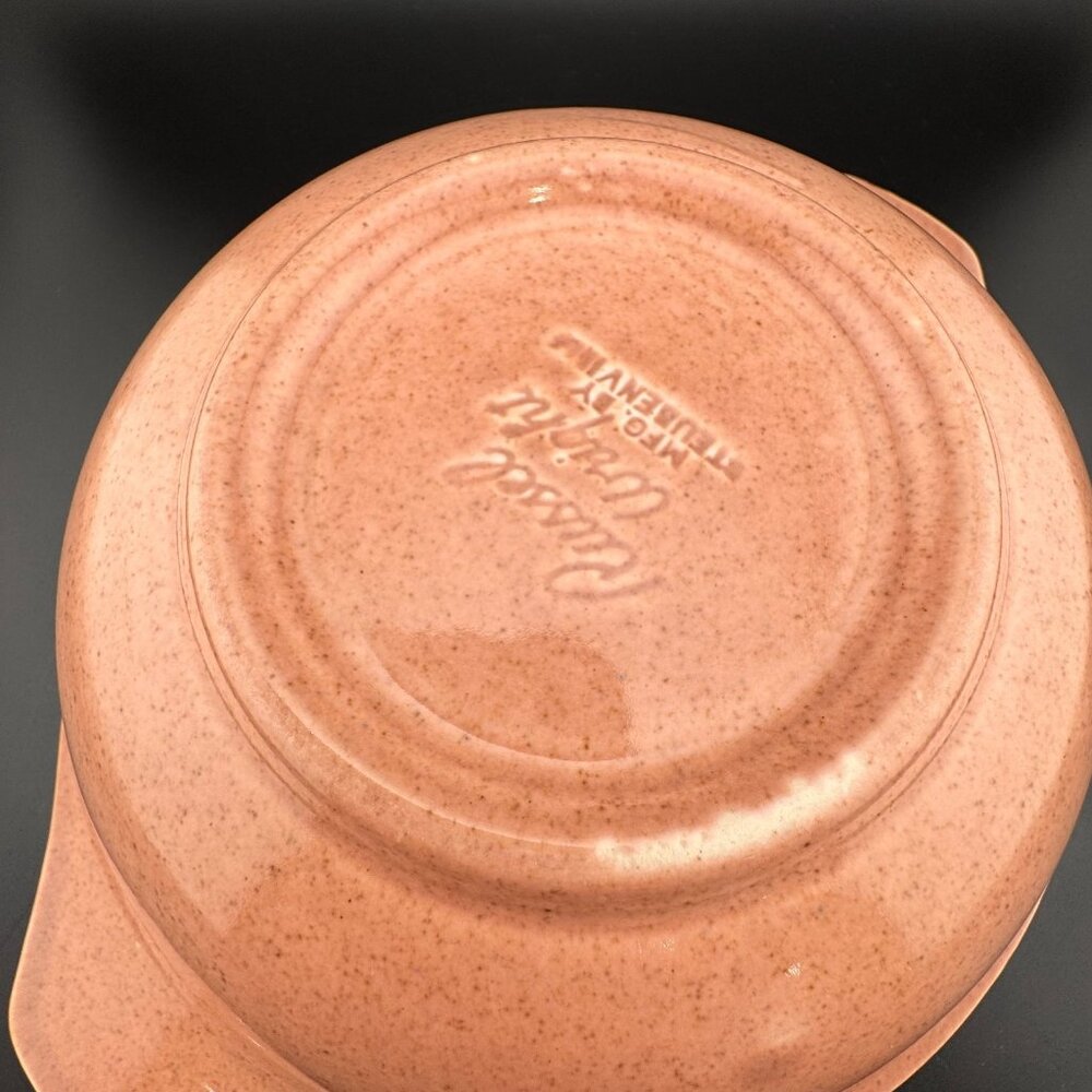 Vintage Russel Wright American Modern Coral Baker Bowl Lug Handles MCM - Picture 3 of 9